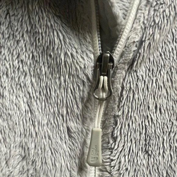 The North Face Osito Fleece Full Zip Jacket Gray/Silver- Size Medium - Picture 6 of 10